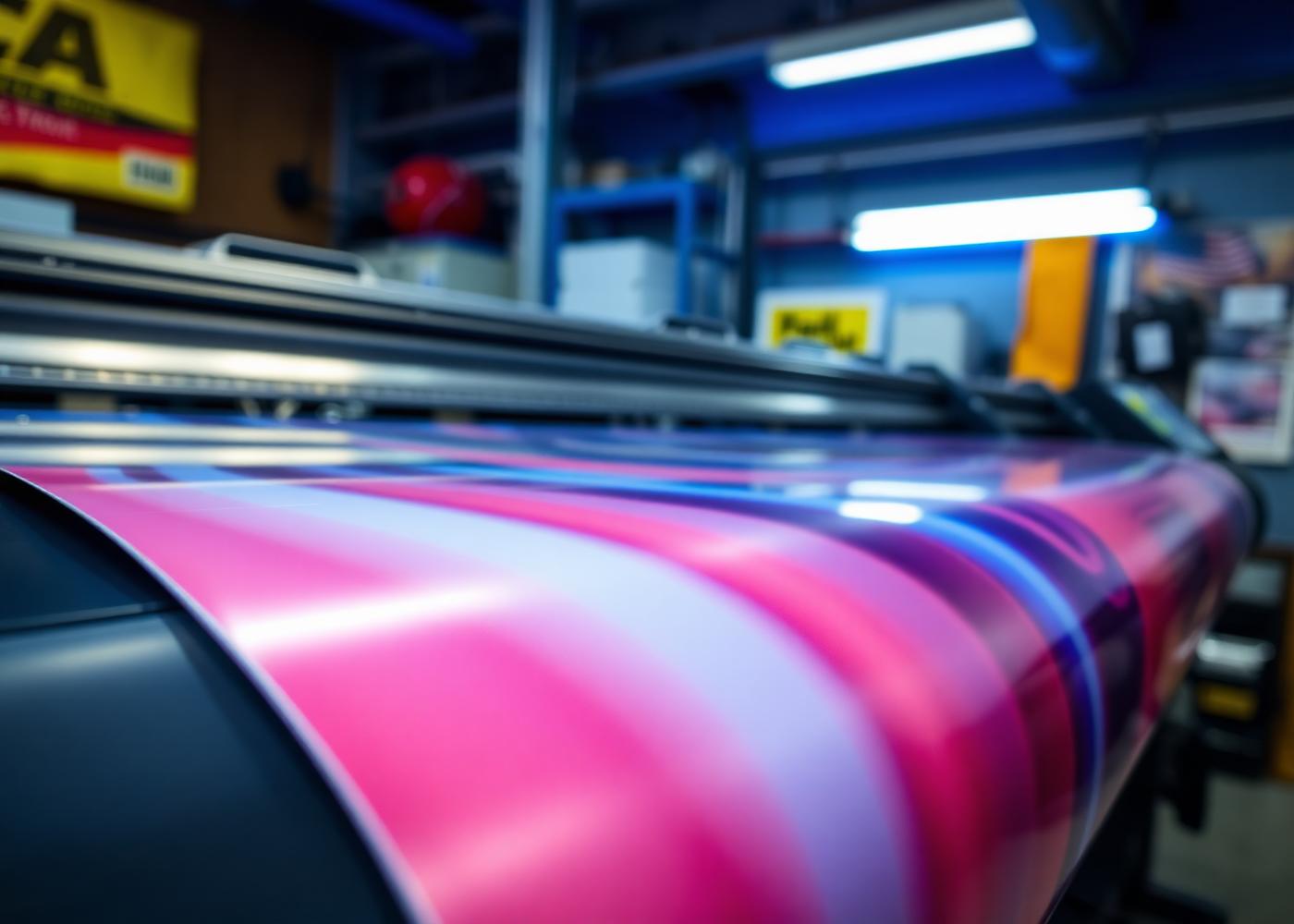 Großformatdruck in der Werkstatt